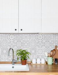 Papel de Parede Adesivo Azulejo Smoke