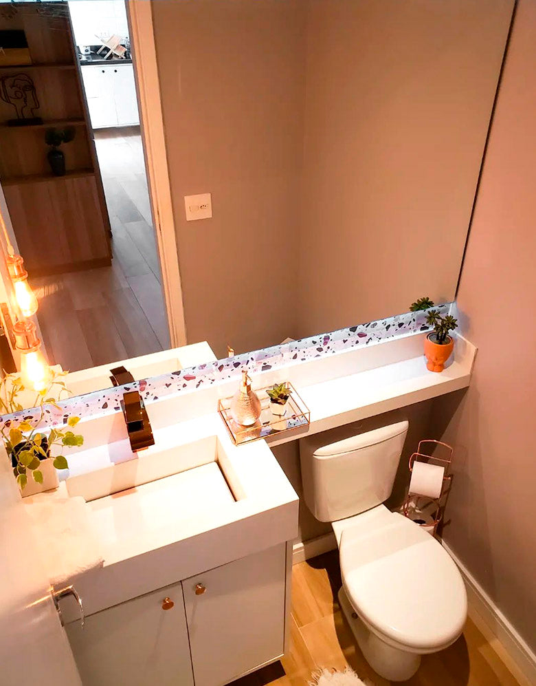 Papel de Parede Terrazzo Granilite Quartzo