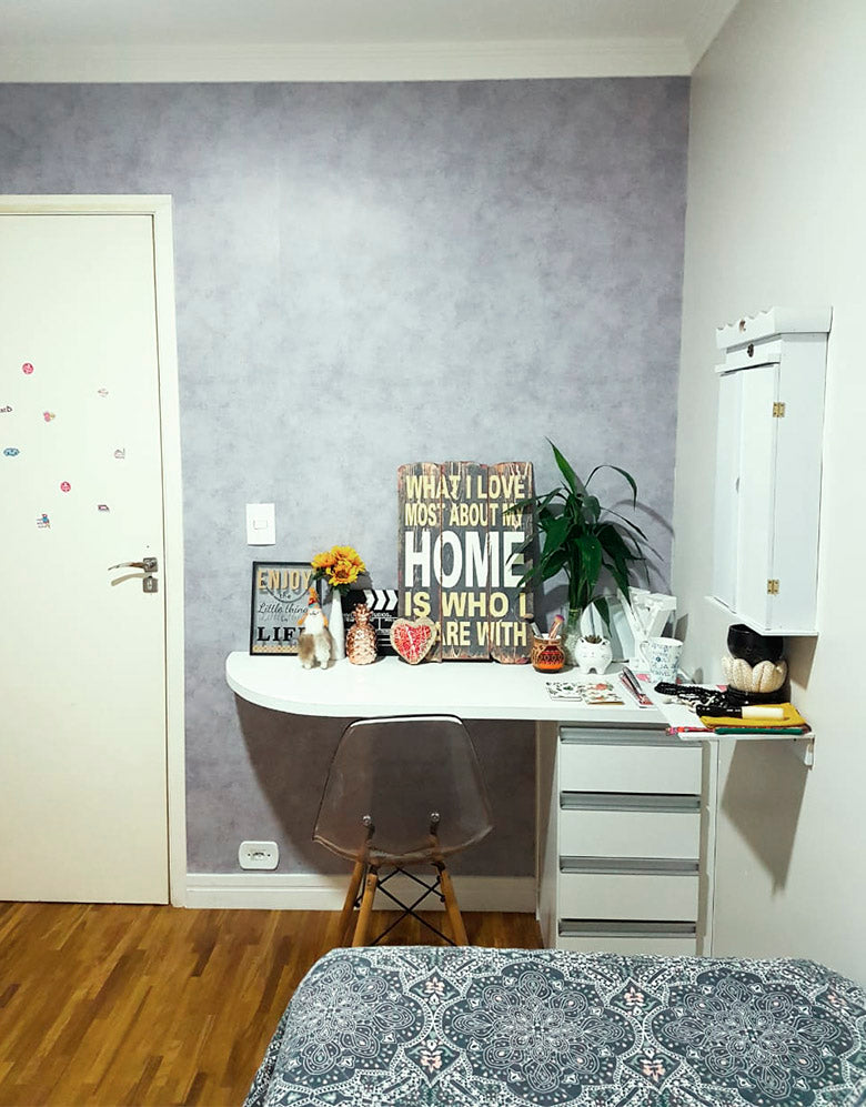 Papel de Parede Adesivo Cimento Queimado