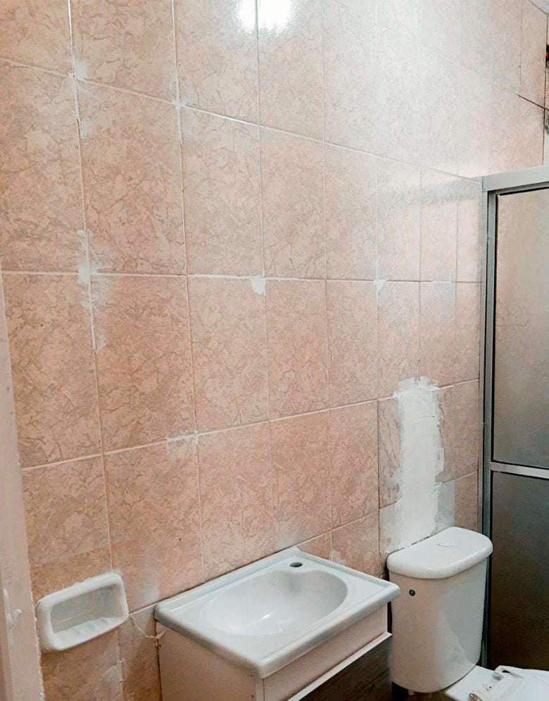 Papel de Parede Adesivo Azulejo Oasis