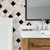 Papel de Parede Azulejo Mosaico Marmorizado
