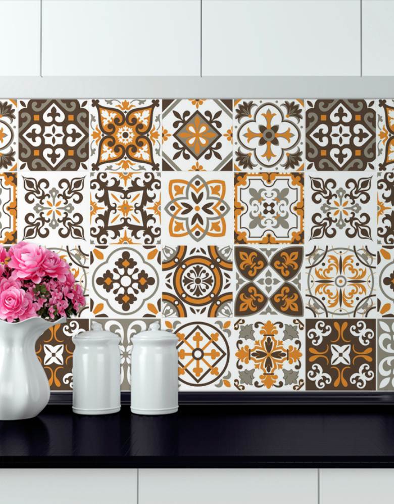 Papel de Parede Adesivo Azulejo Madri