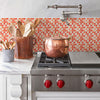 Papel de Parede Adesivo Pastilhas Laranja