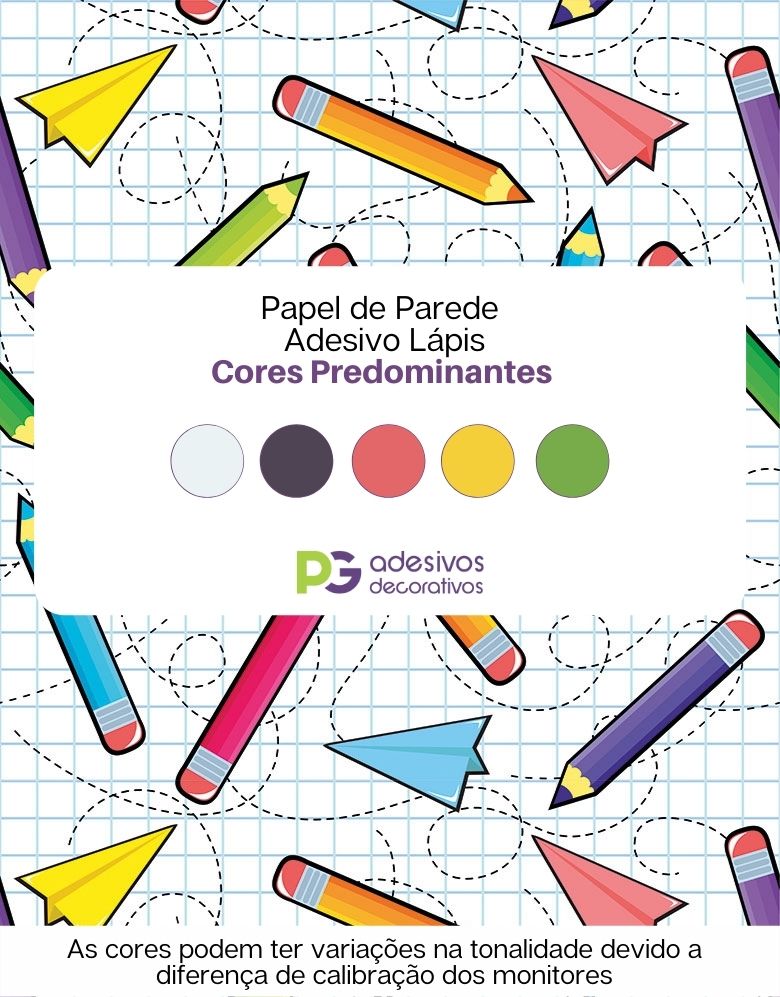 Papel De Parede Adesivo Lápis