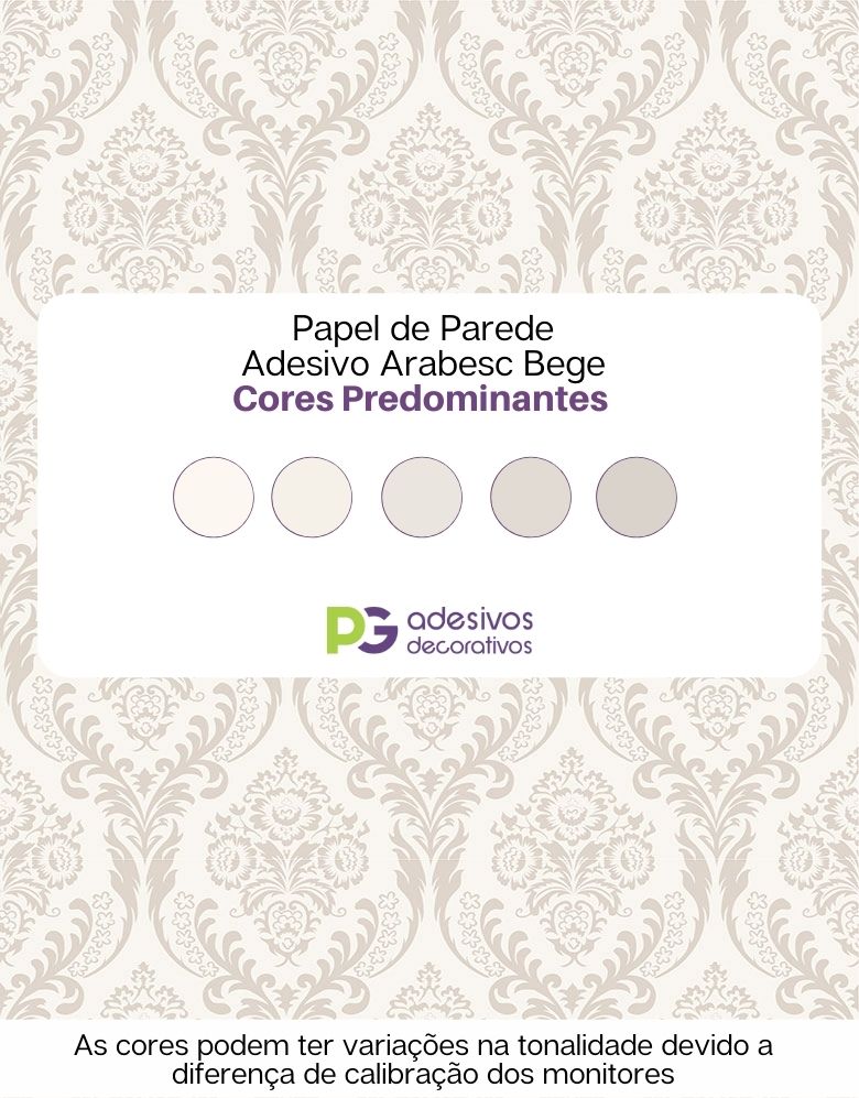 Papel de Parede Adesivo Arabesc Nude