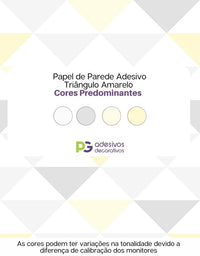 Papel de Parede Adesivo Triângulo Amarelo