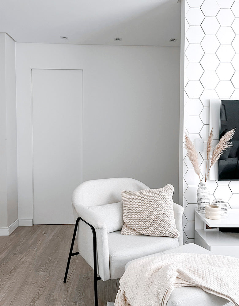 Papel de Parede Texturizado Linho Branco