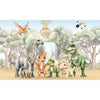 Painel Adesivo Meia Parede Mundo dos Dinossauros