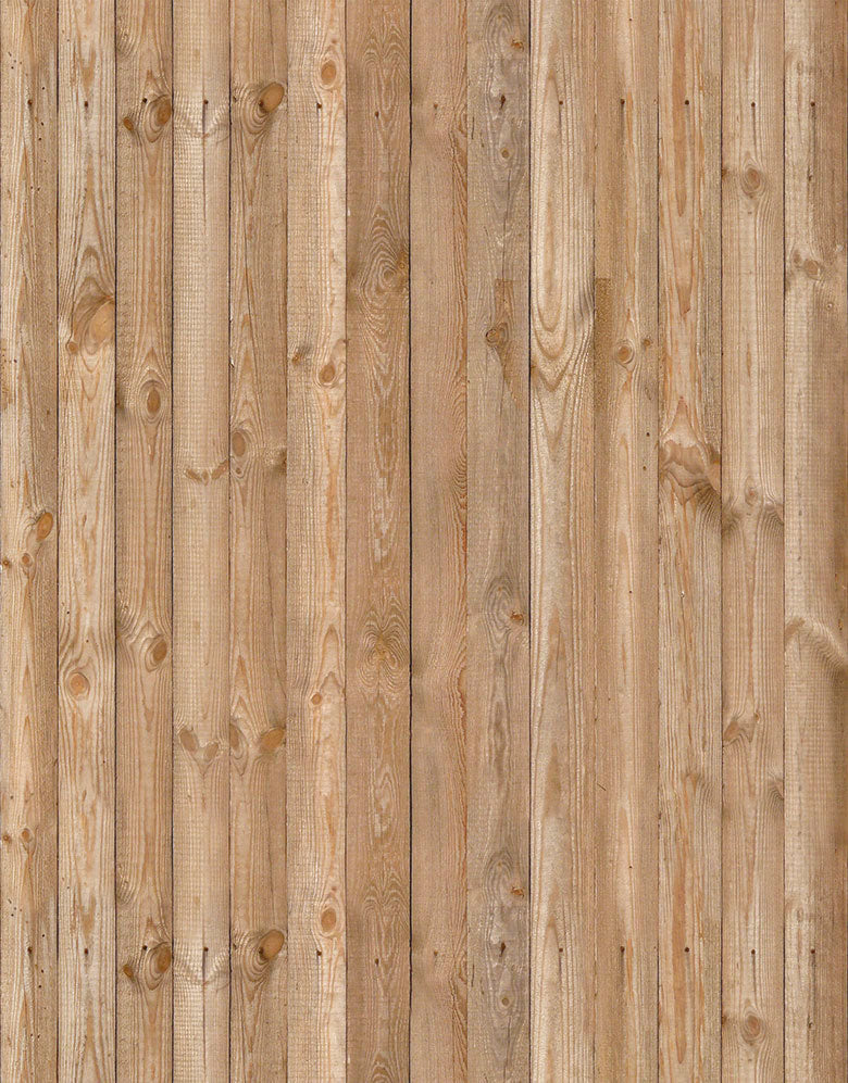 KIT DE 2 ROLOS - 3,00m x 50cm - Papel de Parede Madeira Ripada Rústica