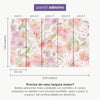 Painel Adesivo Meia Parede Floral Rosé Aquarelado