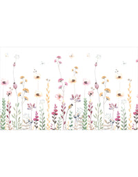Painel Adesivo Meia Parede Flores Silvestres