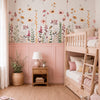 Painel Adesivo Meia Parede Flores Silvestres