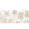 Painel Adesivo Meia Parede Floresta Tropical Marrom