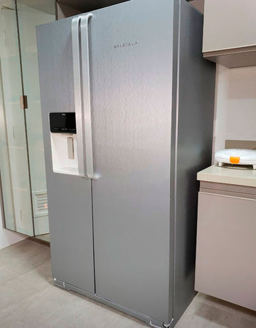 Adesivo para Geladeira Escovado Inox