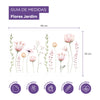 Adesivo de Parede Flores Jardim Rosa