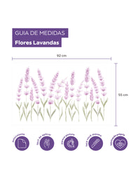 Adesivo de Parede Lavandas Rosa
