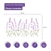 Adesivo de Parede Lavandas Rosa e Roxo