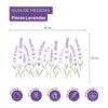 Adesivo de Parede Lavandas Roxo
