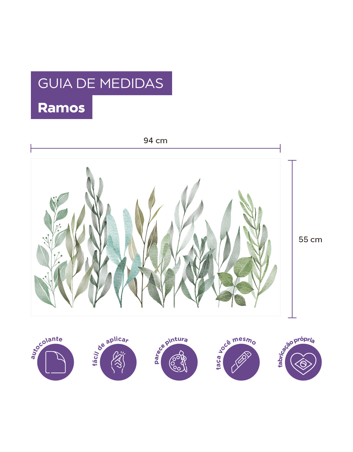Adesivo de Parede Ramos