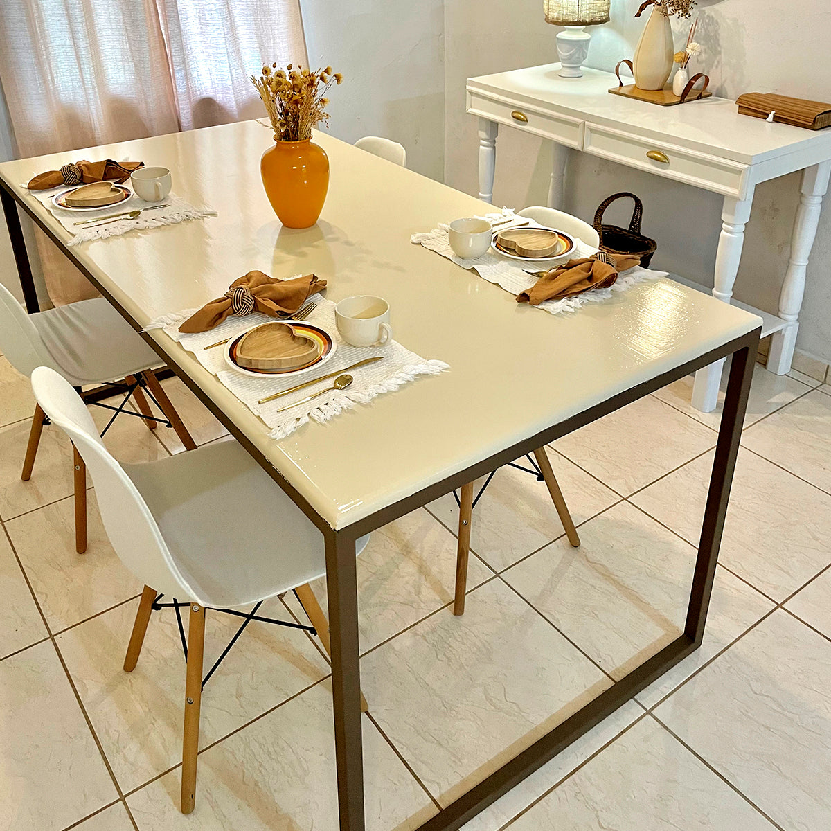 Adesivo para Mesa Off White Laca