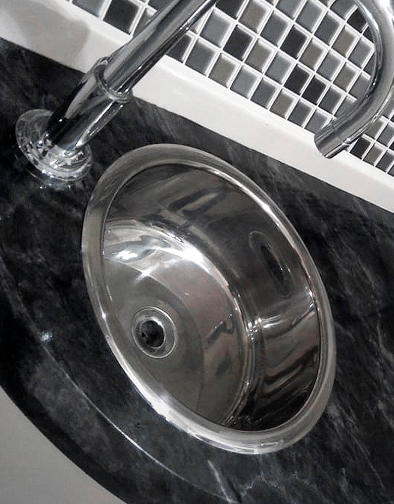 Adesivo para Pia Mármore Silver Black