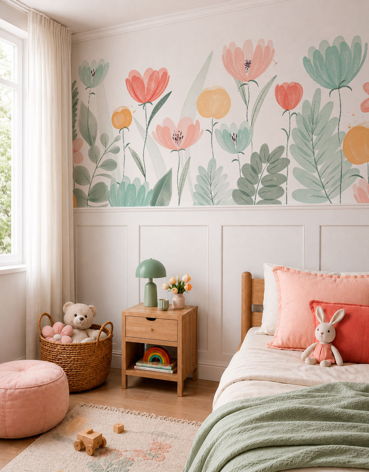 Painel Adesivo Meia Parede Jardim