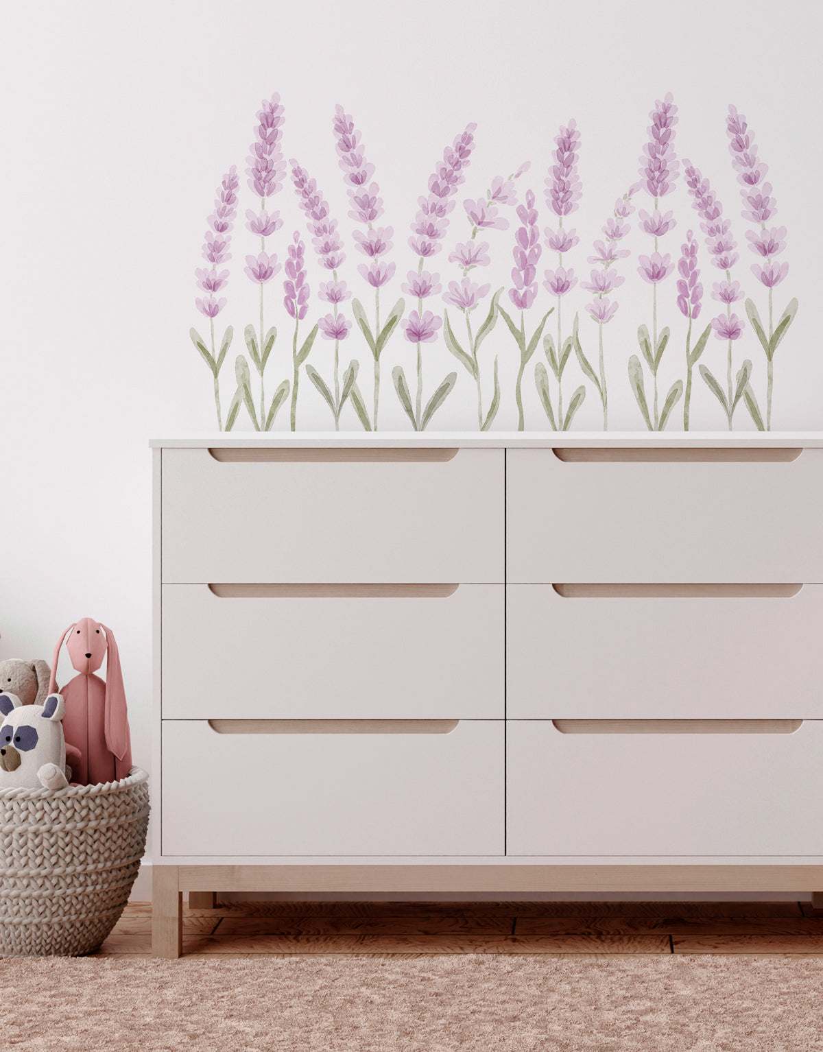 Adesivo de Parede Lavandas Rosa