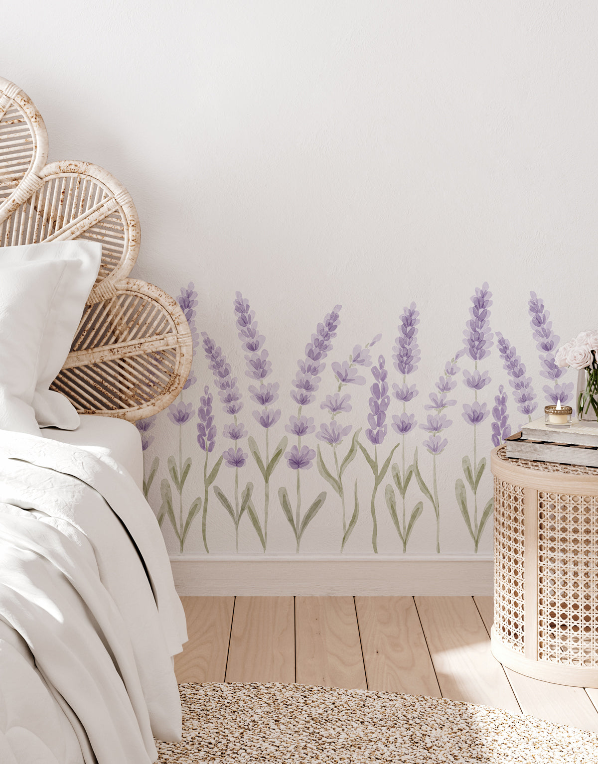 Adesivo de Parede Lavandas Roxo