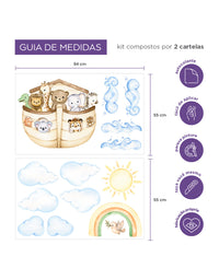 Adesivo de Parede Arca de Noé