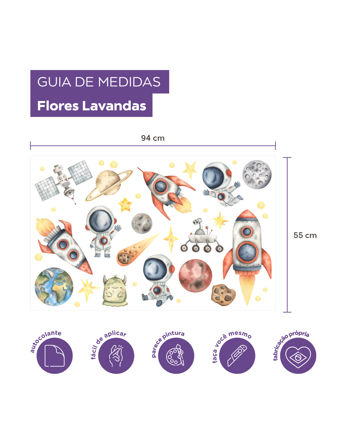 Adesivo de Parede Astronauta