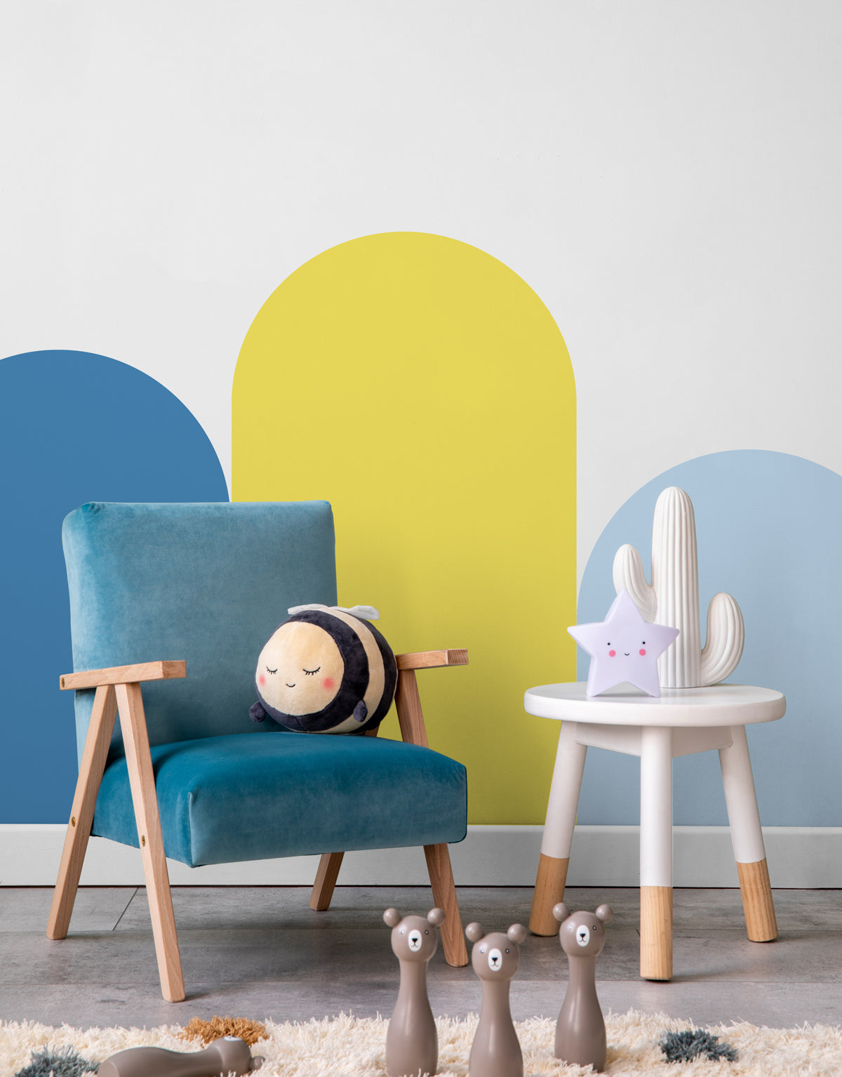 Adesivo de Parede Arco Liso Pitaya