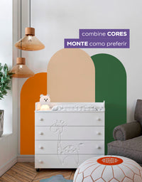 Adesivo de Parede Arco Liso Pitaya