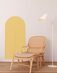 Adesivo de Parede Arco Listrado Chocolate