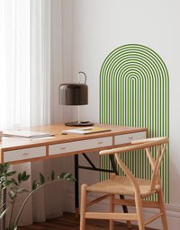 Adesivo de Parede Arco Listrado Chocolate