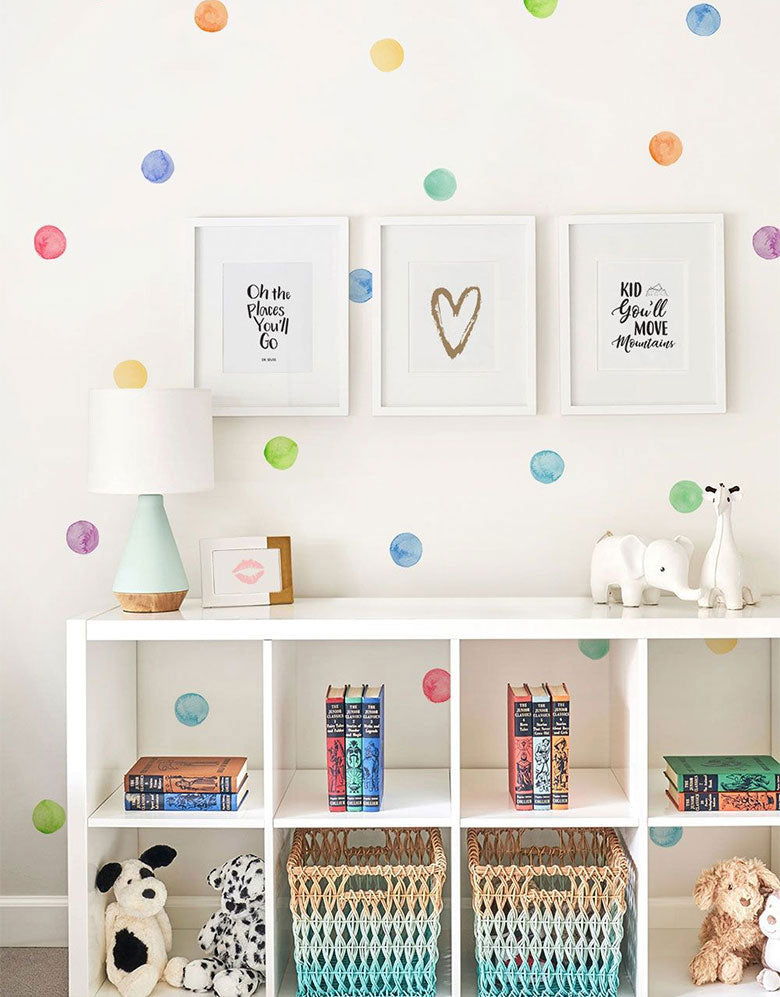 Adesivos Decorativos Bolinhas de Aquarela