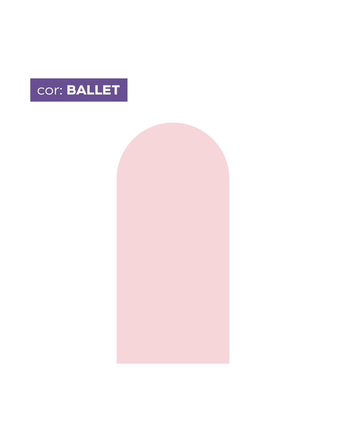 Adesivo de Parede Arco Liso Ballet