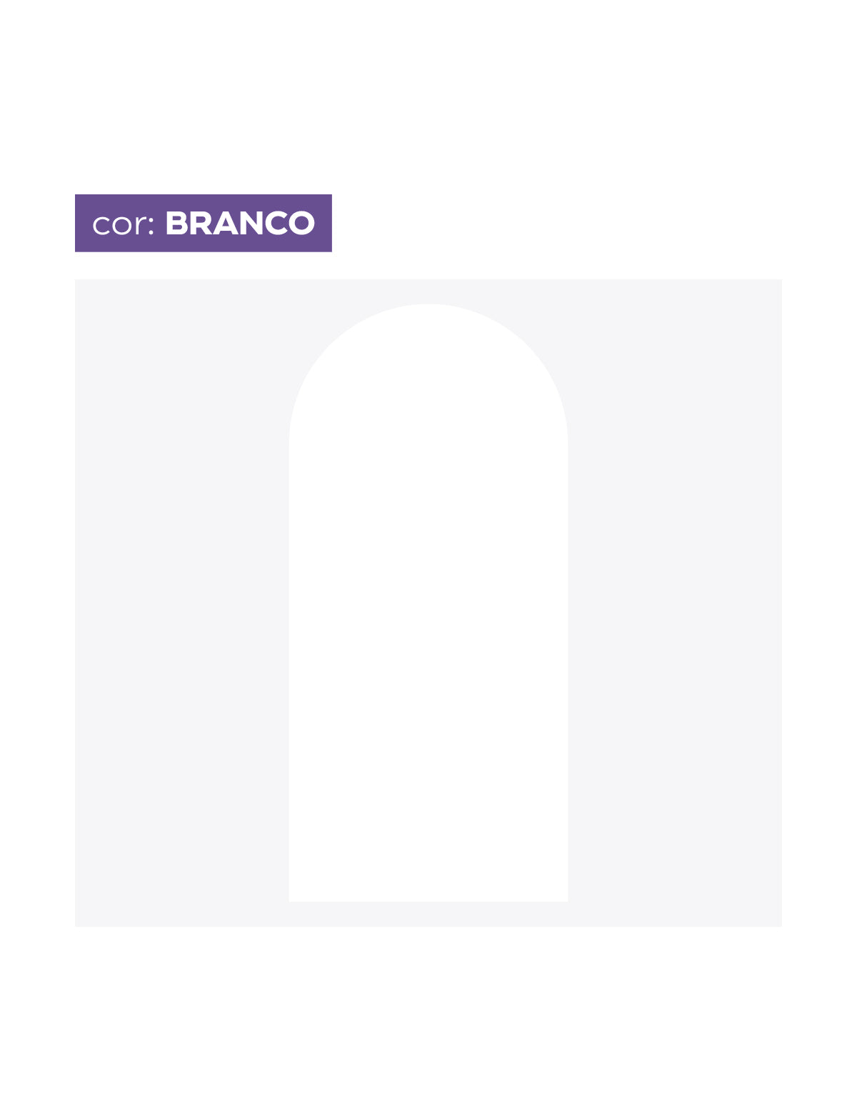 Adesivo de Parede Arco Liso Branco