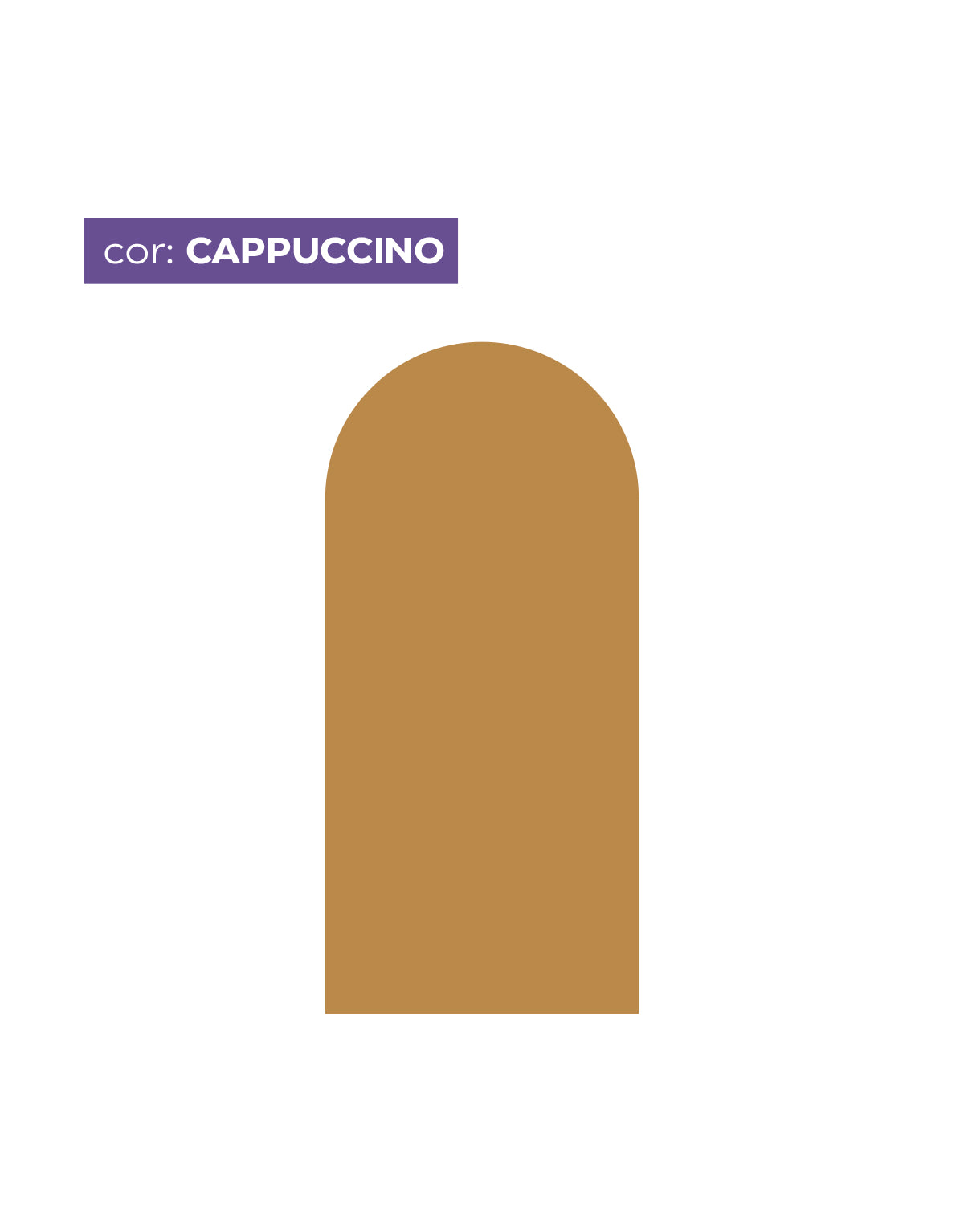 Adesivo de Parede Arco Liso Cappuccino