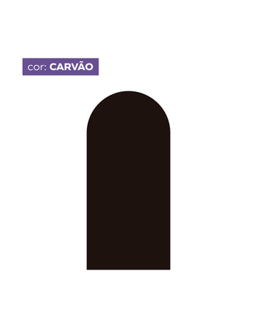 Adesivo de Parede Arco Liso Carvão