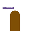 Adesivo de Parede Arco Liso Chocolate