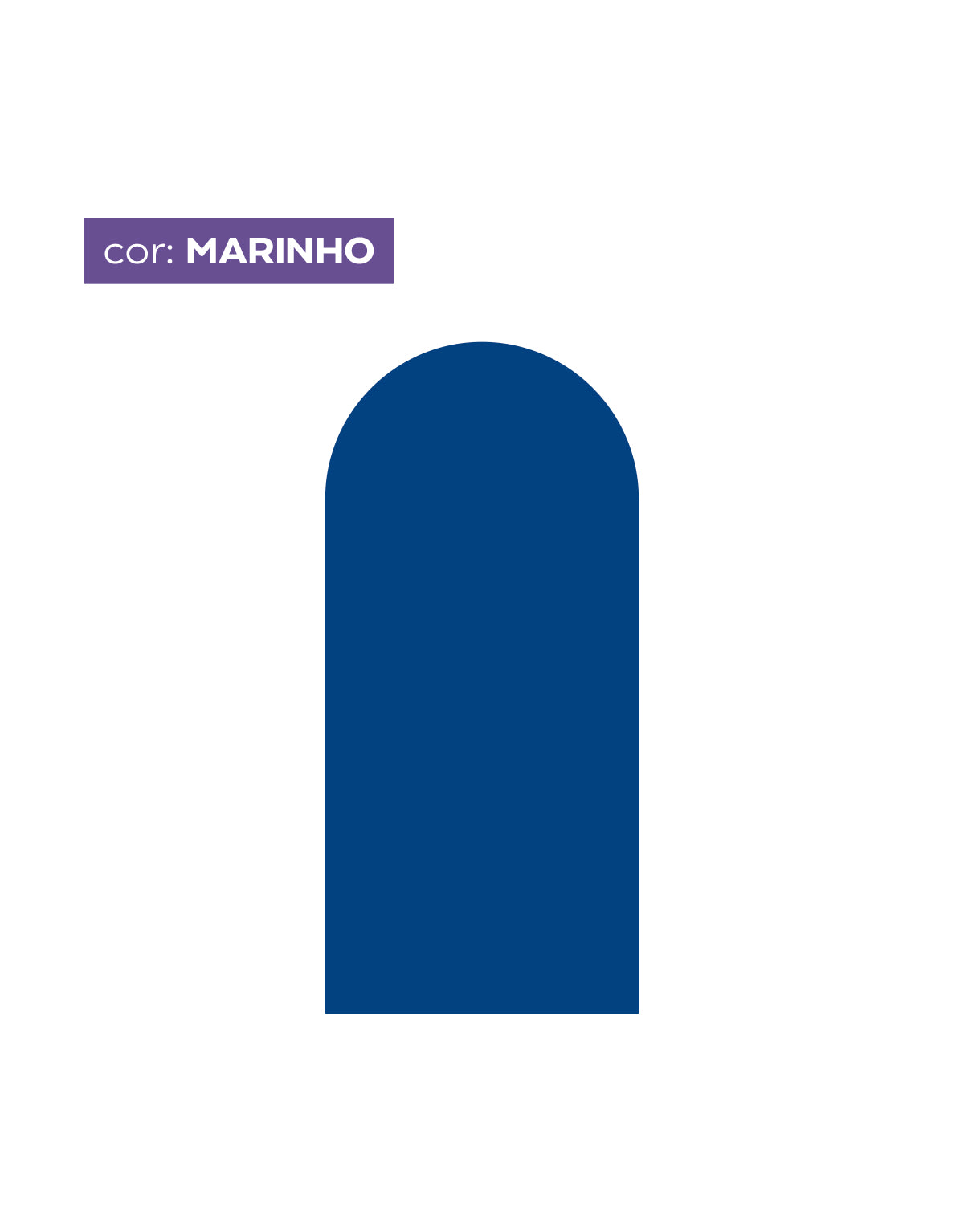 Adesivo de Parede Arco Liso Marinho