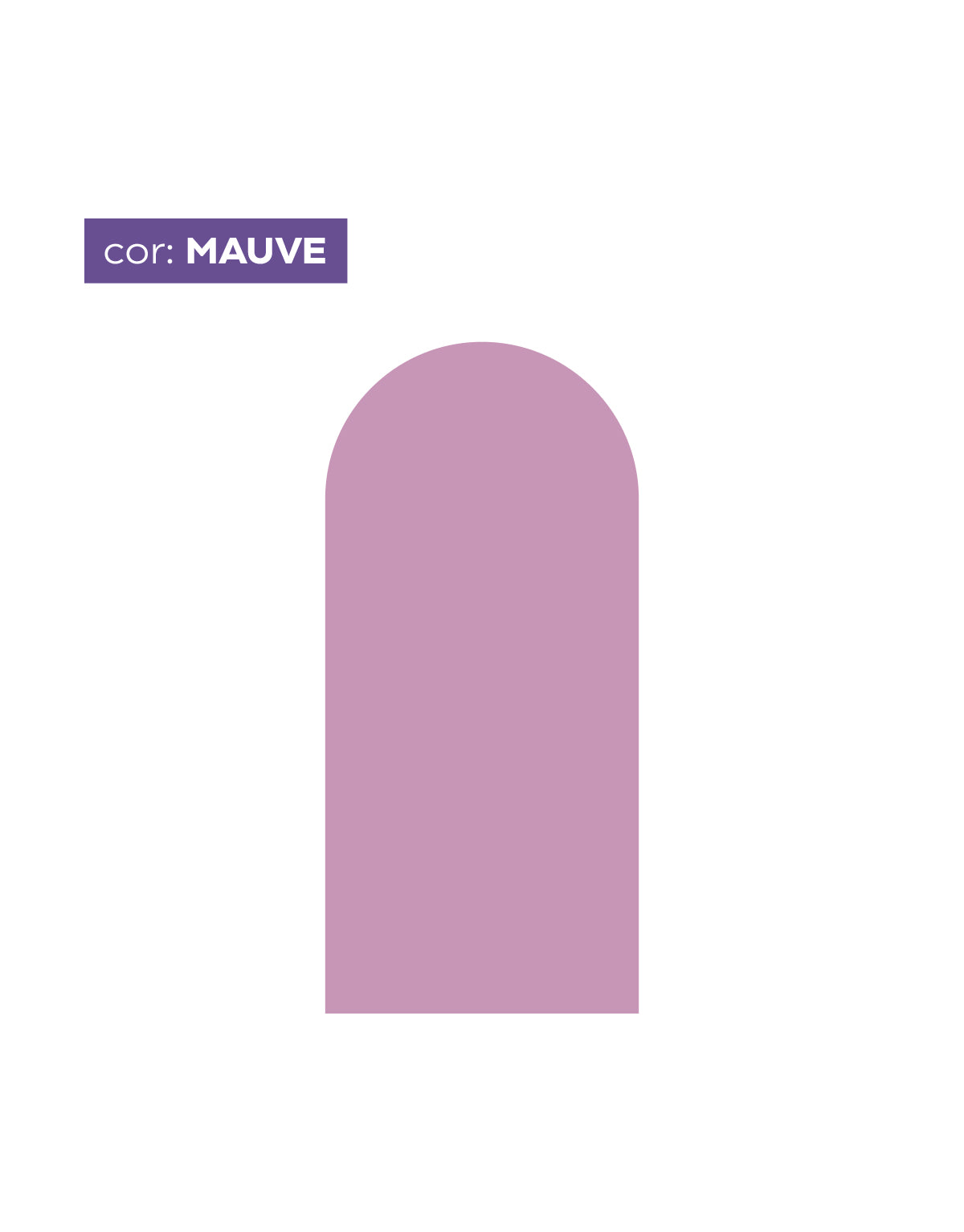 Adesivo de Parede Arco Liso Mauve