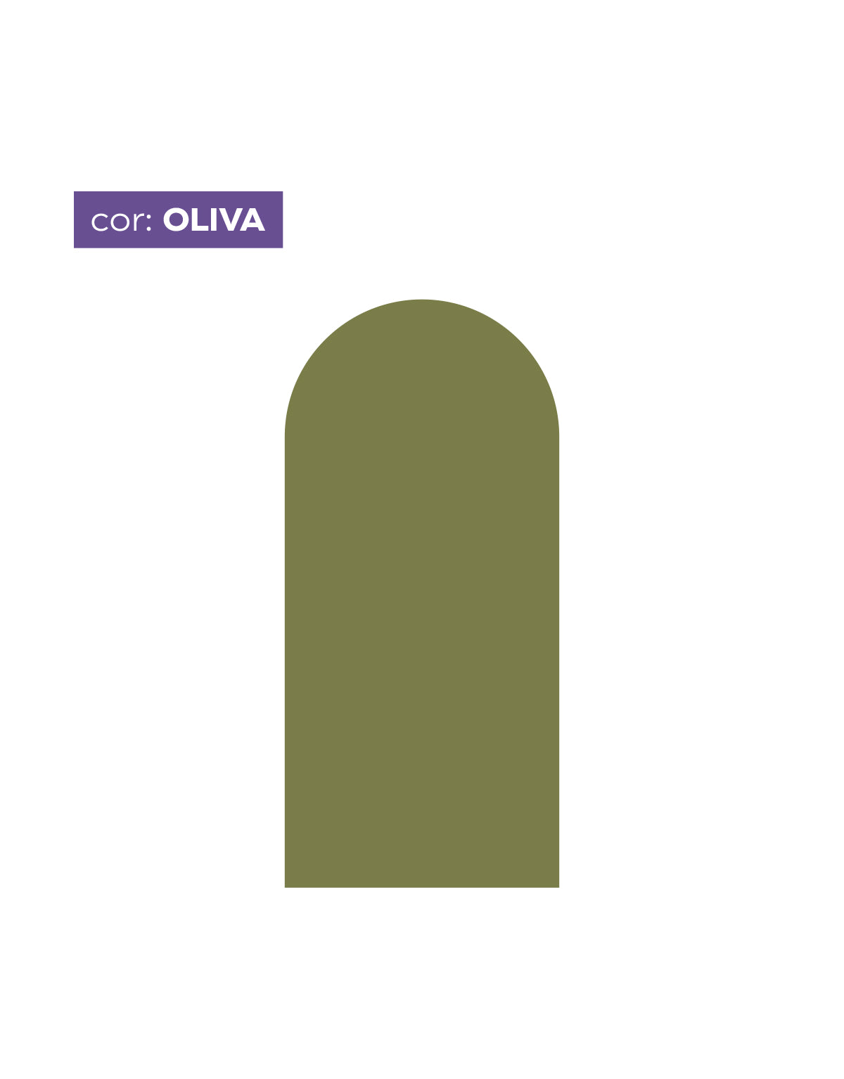 Adesivo de Parede Arco Liso Oliva