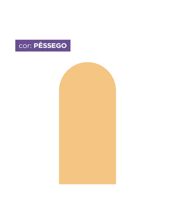 Adesivo de Parede Arco Liso Pêssego