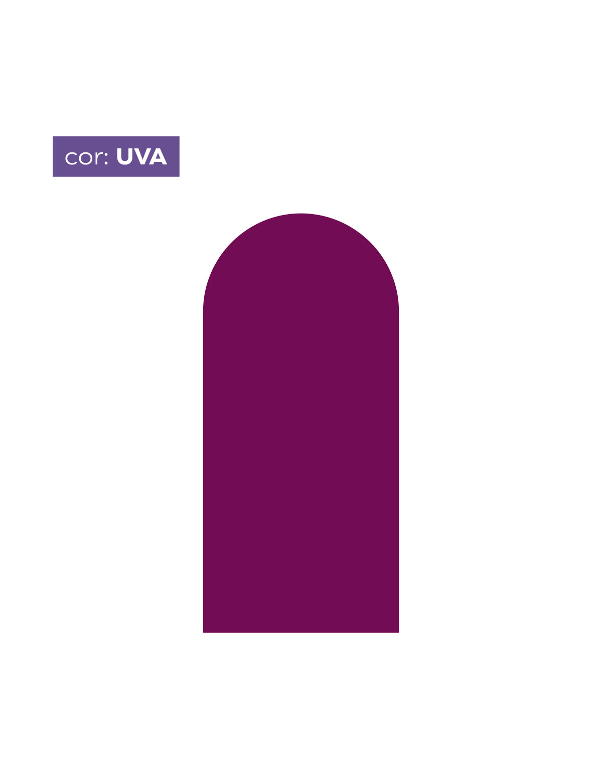 Adesivo de Parede Arco Liso Uva