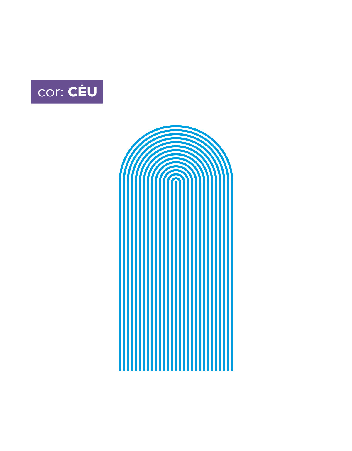 Adesivo de Parede Arco Listrado Céu