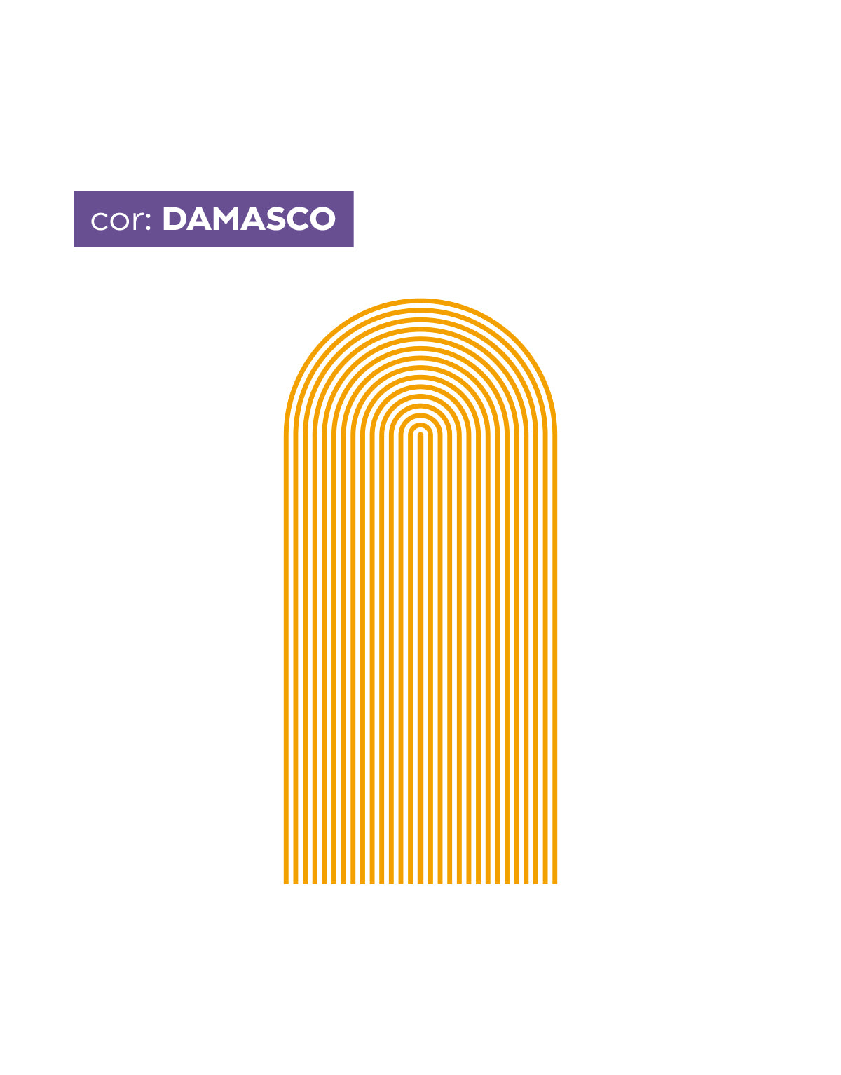 Adesivo de Parede Arco Listrado Damasco