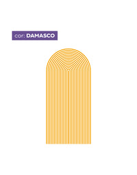 Adesivo de Parede Arco Listrado Damasco