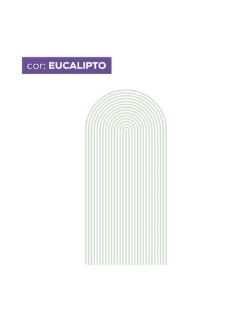 Adesivo de Parede Arco Listrado Eucalipto