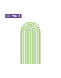 Adesivo de Parede Arco Listrado Folha